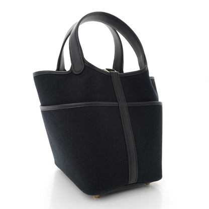 Hermes Toile Goeland Swift Cargo Picotin Lock 18 Caban Black 3 of 11