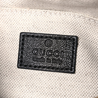 Gucci Sakai Be Green Calfskin Diagonal Stitched Small Blondie Shoulder Bag Black 6 of 10