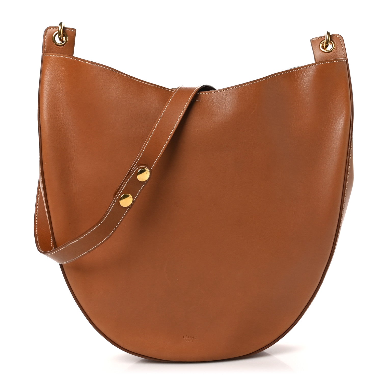 Celine Natural Calfskin Medium Hobo Tan 1 of 13