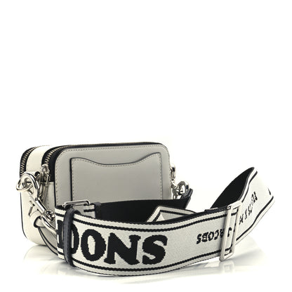 Marc Jacobs X Peanuts Saffiano Small Snoopy Snapshot Camera Bag White Black 3 of 15