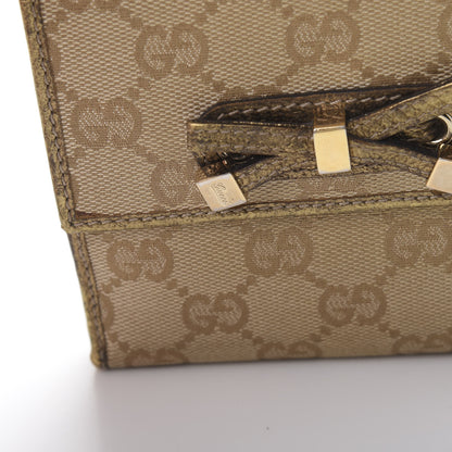 Gucci Monogram Princy Compact French Flap Wallet Gold 13 of 13