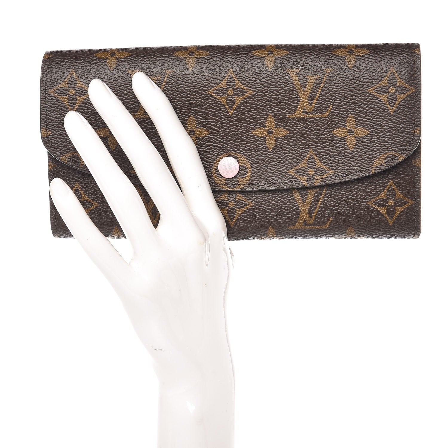 Louis Vuitton Monogram Emilie Wallet Rose Ballerine 2 of 6