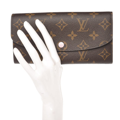 Louis Vuitton Monogram Emilie Wallet Rose Ballerine 2 of 6