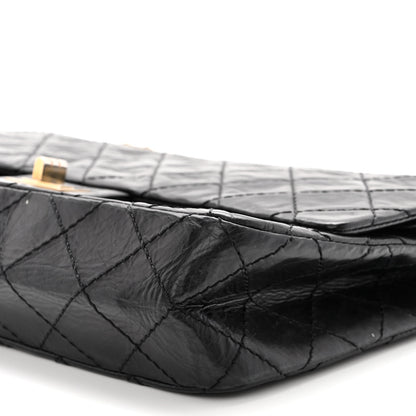 Chanel Aged Calfskin Quilted 50th Anniversary 2.55 Reissue 226 Flap Black 10 of 12