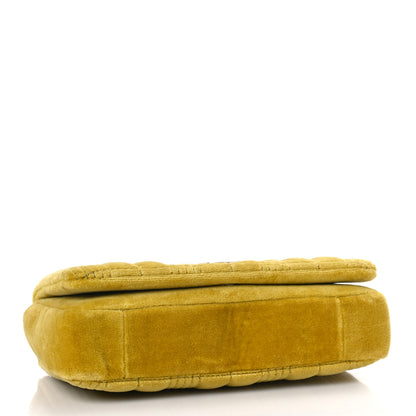Burberry Velvet Quilted Mini Lola Bag Yellow 4 of 8