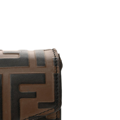 Fendi Vitello Soft FF Diamonds Continental Envelope Wallet On Chain Maya Black 11 of 14