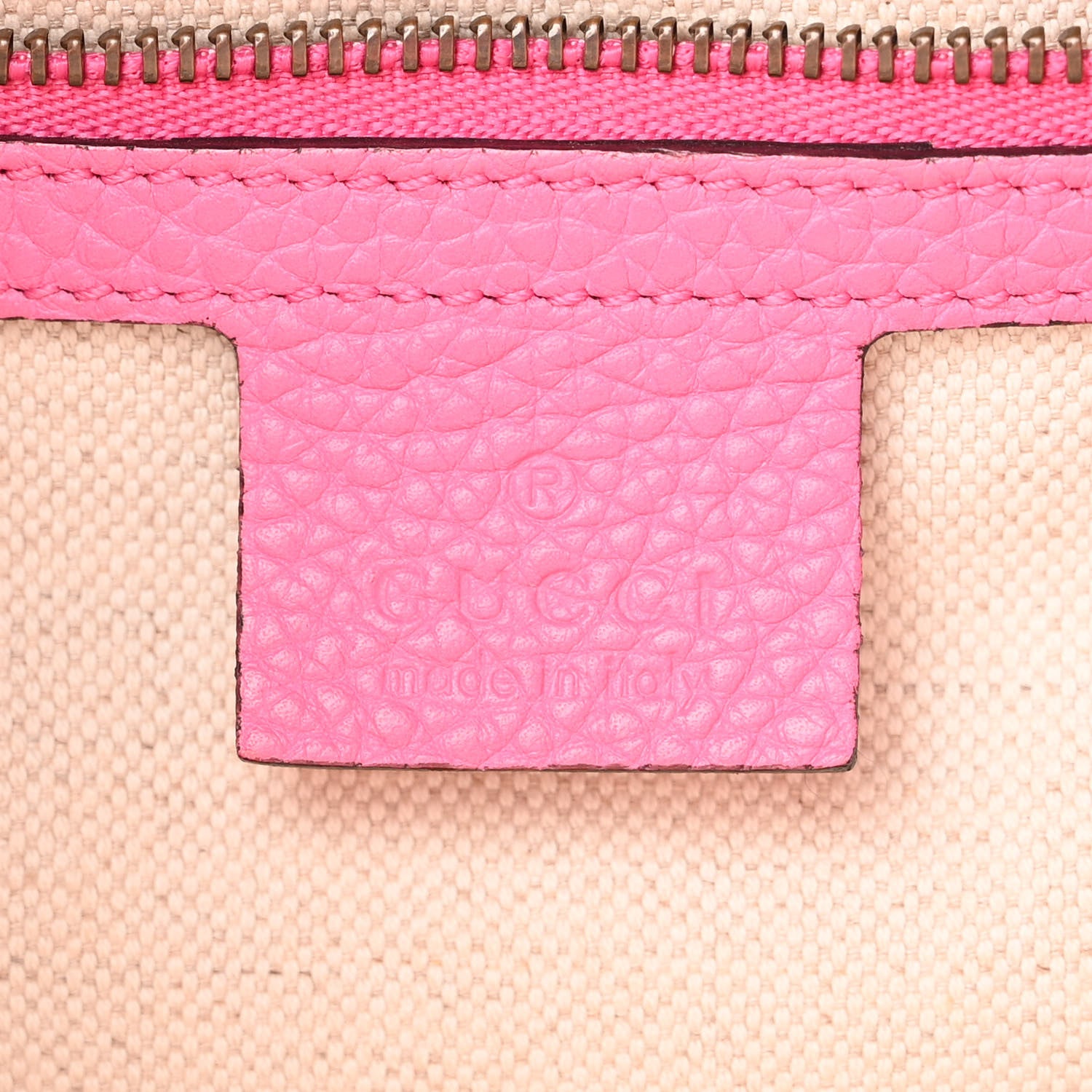 Gucci Calfskin Small GG Marmont Top Handle Bag Pink Tropical Flower 5 of 13