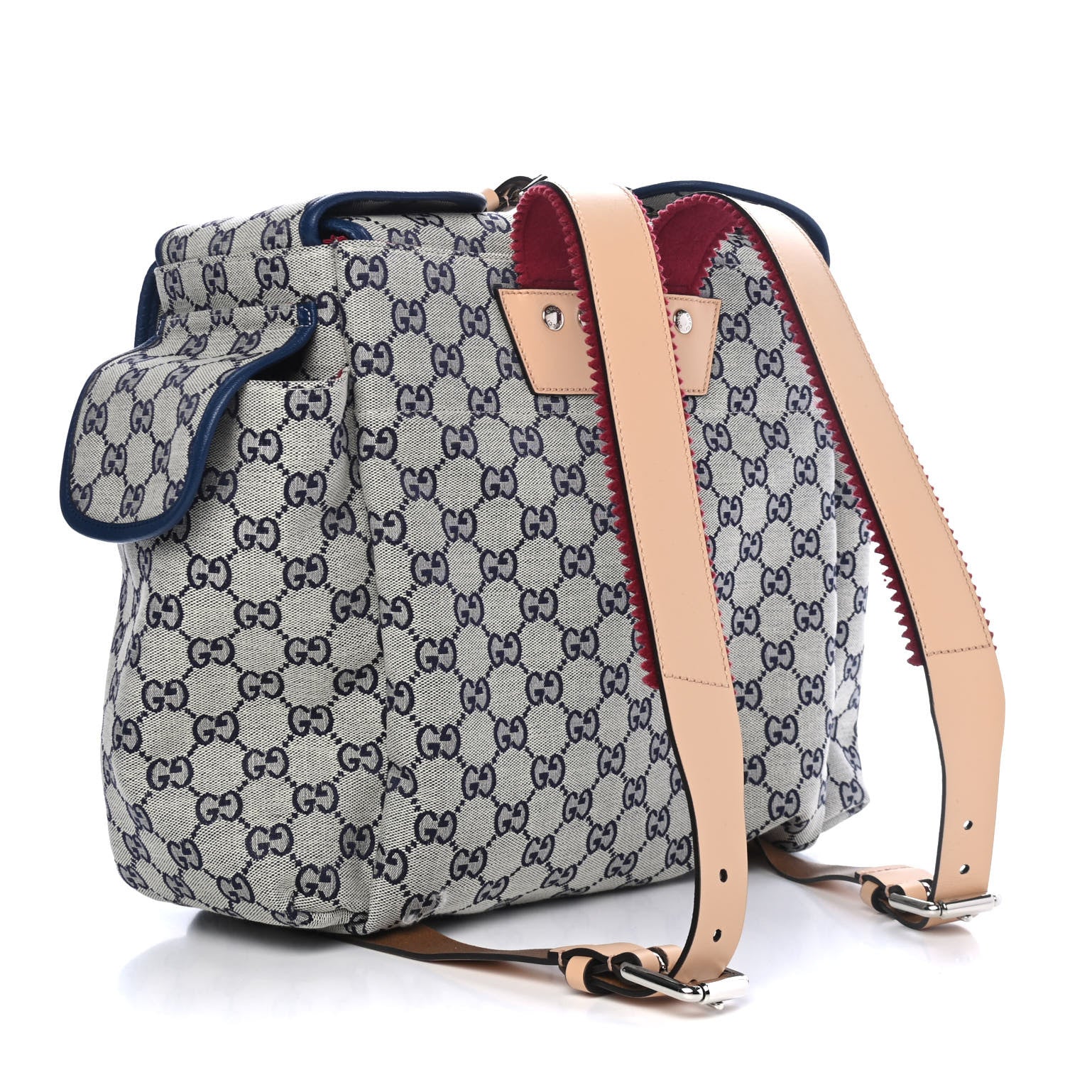 Gucci Monogram Childrens Disco Prodigio Patch Backpack Navy 2 of 4