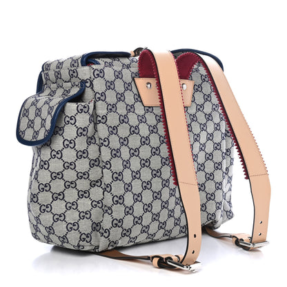 Gucci Monogram Childrens Disco Prodigio Patch Backpack Navy 2 of 4