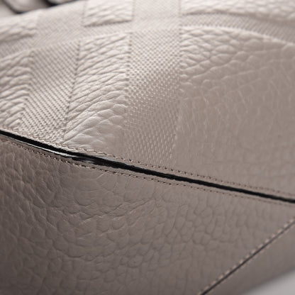 Burberry Heritage Grain Check Embossed Medium Dewsbury Tote Pale Grey 10 of 10