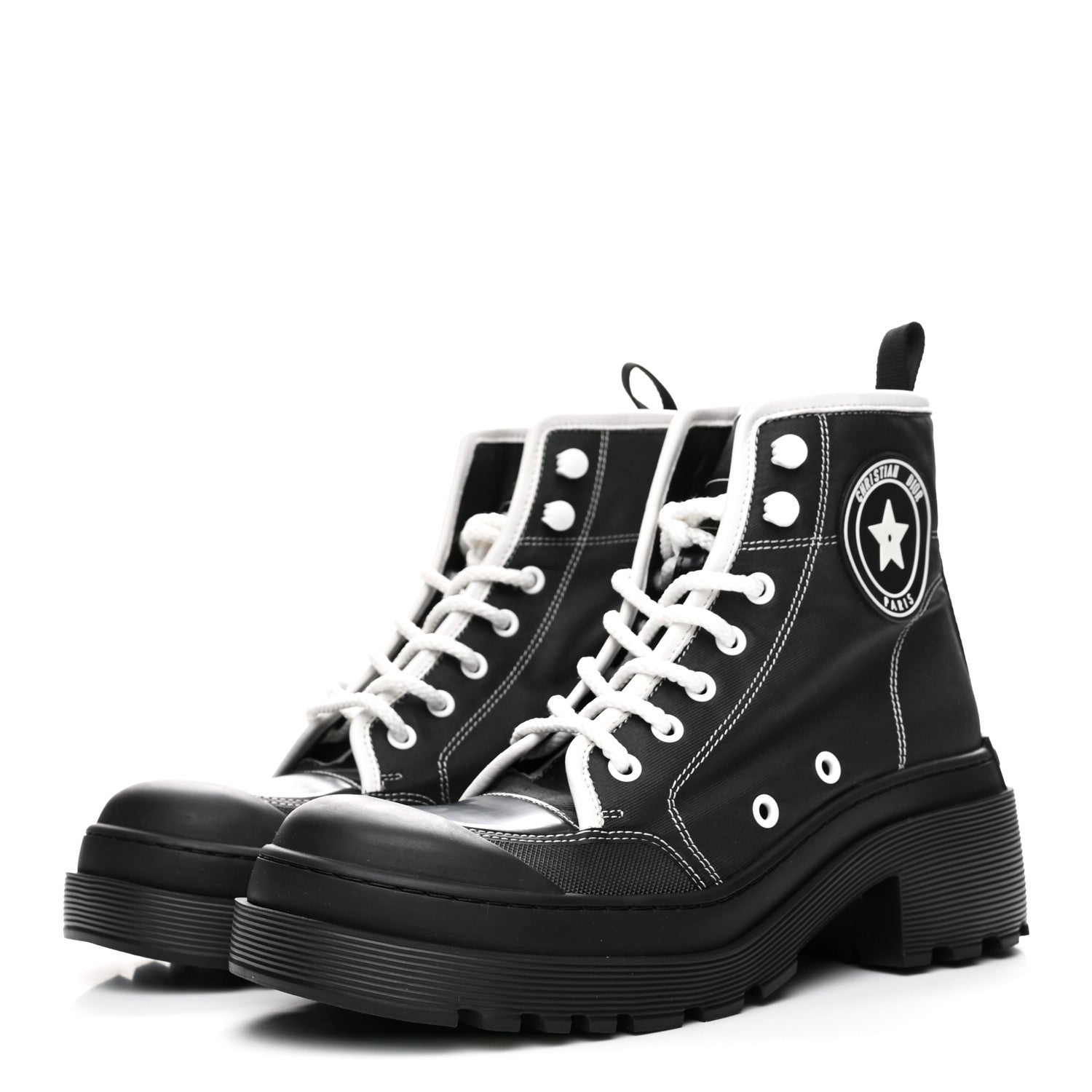 【DIOR/ディオール】D-RISE D-ライズ ブーツ 黒 Christian Dior Technical Fabric D-Rise 35mm Boots 38 Black 1866876