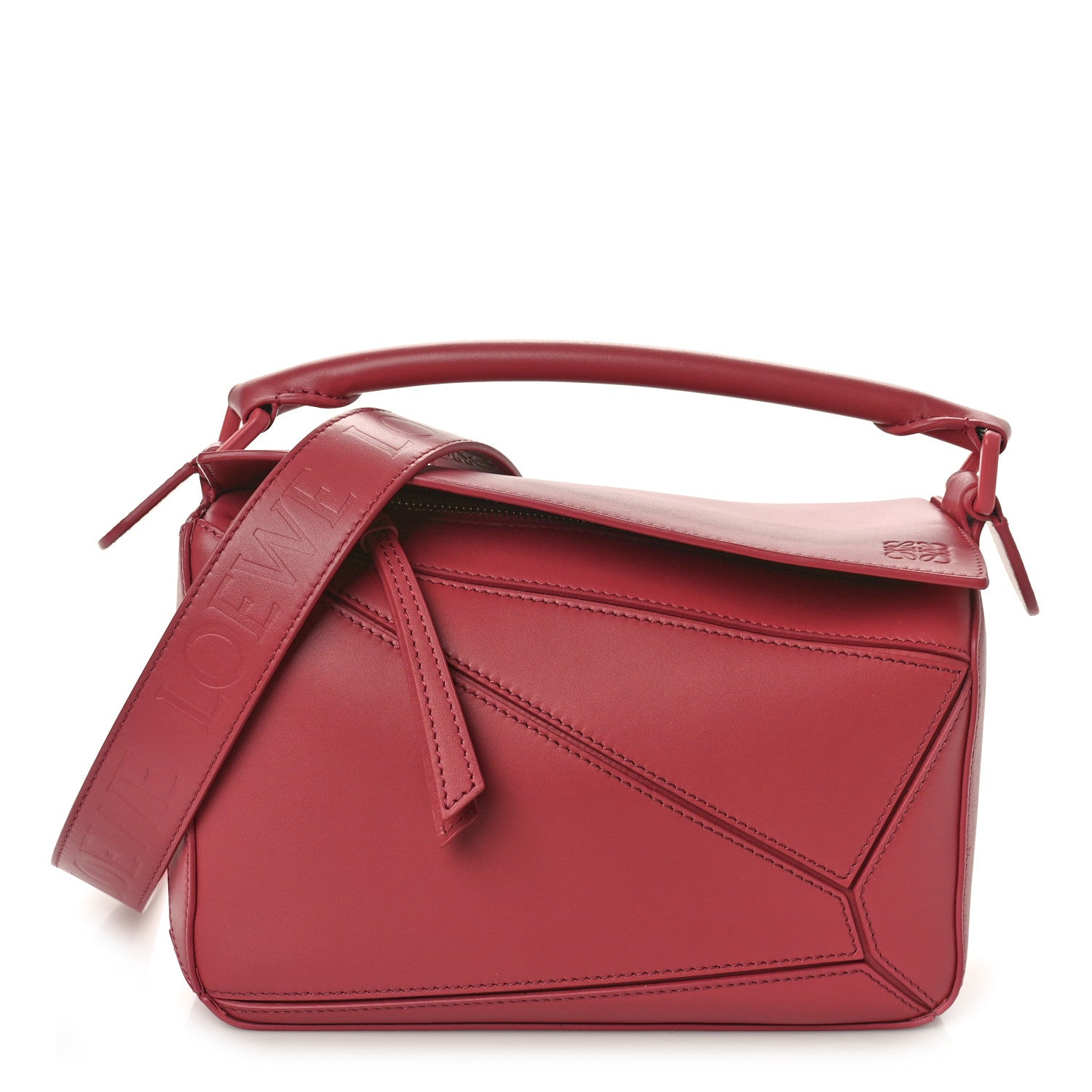 Loewe Satin Calfskin Small Puzzle Bag Plumrose 1 of 10