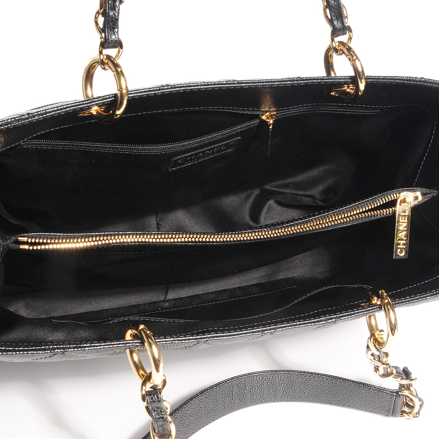 Chanel Caviar Grand Shopping Tote GST Black 9 of 9