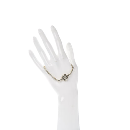 Chanel Crystal CC Chain Bracelet Gold 2 of 4