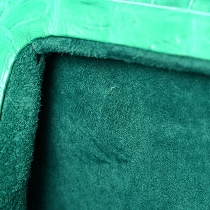 Nancy Gonzalez Crocodile Kisslock Clutch Green 12 of 14