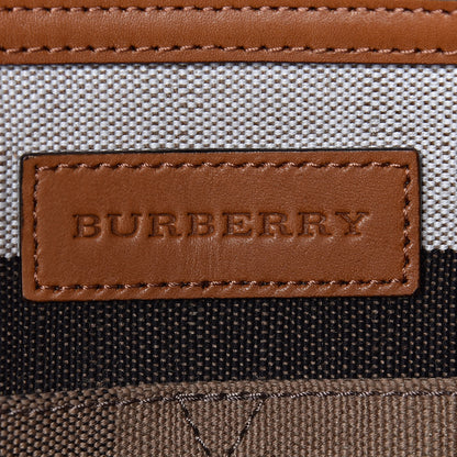 Burberry Canvas Mega Check Calfskin Chevron Medium Hobo Multicolor 8 of 14