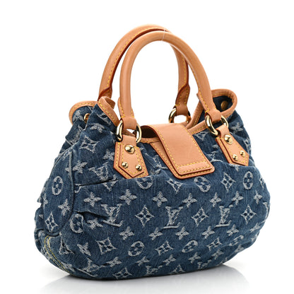 Louis Vuitton Monogram Denim Pleaty Blue 3 of 10