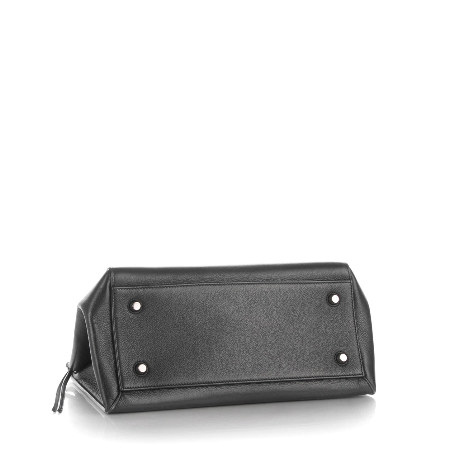 Supple Calfskin Medium Edge Shoulder Bag Black