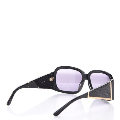 Jimmy Choo Snakeskin Ella Sunglasses Black 4 of 9