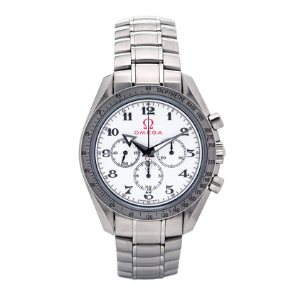 Omega Stainless Steel 42mm Speedmaster Date Olympic Series Automatic Watch White 321.10.42.50.04.001 1 of 5