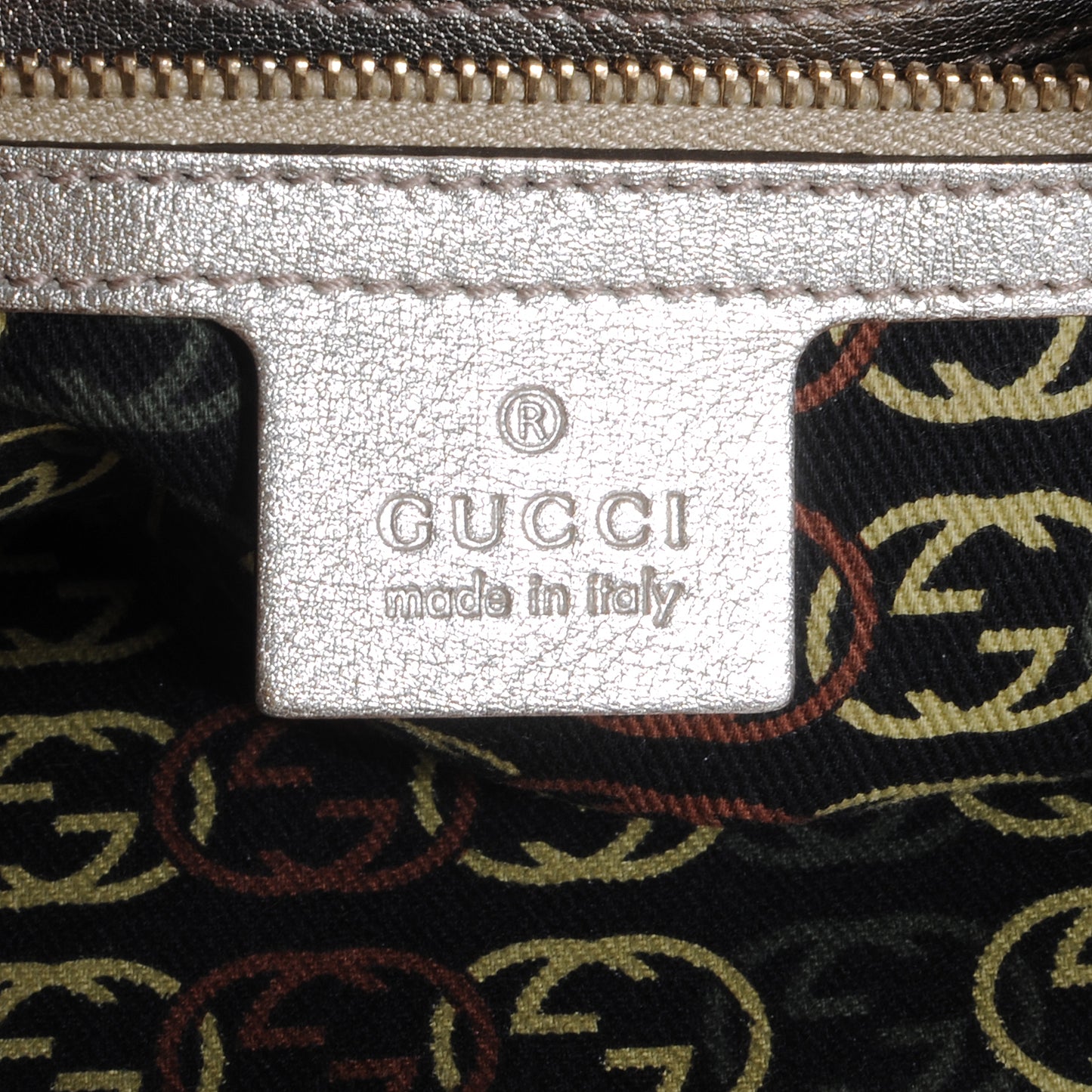 Leather Medium Britt Tote Platinum