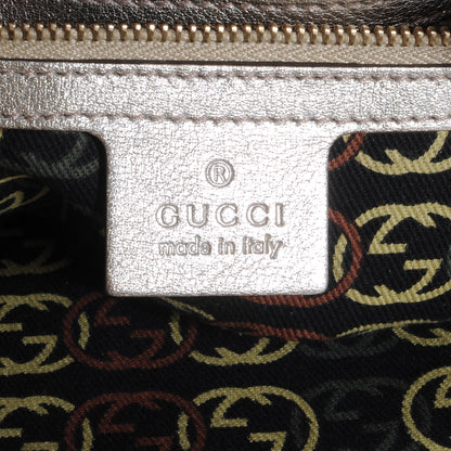 Gucci Leather Medium Britt Tote Platinum 5 of 7