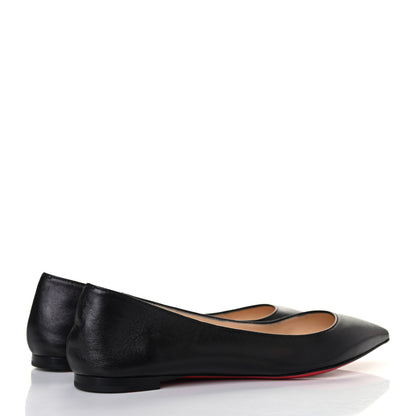 Christian Louboutin Shiny Nappa Ballalla Flats 36 Black 3 of 4