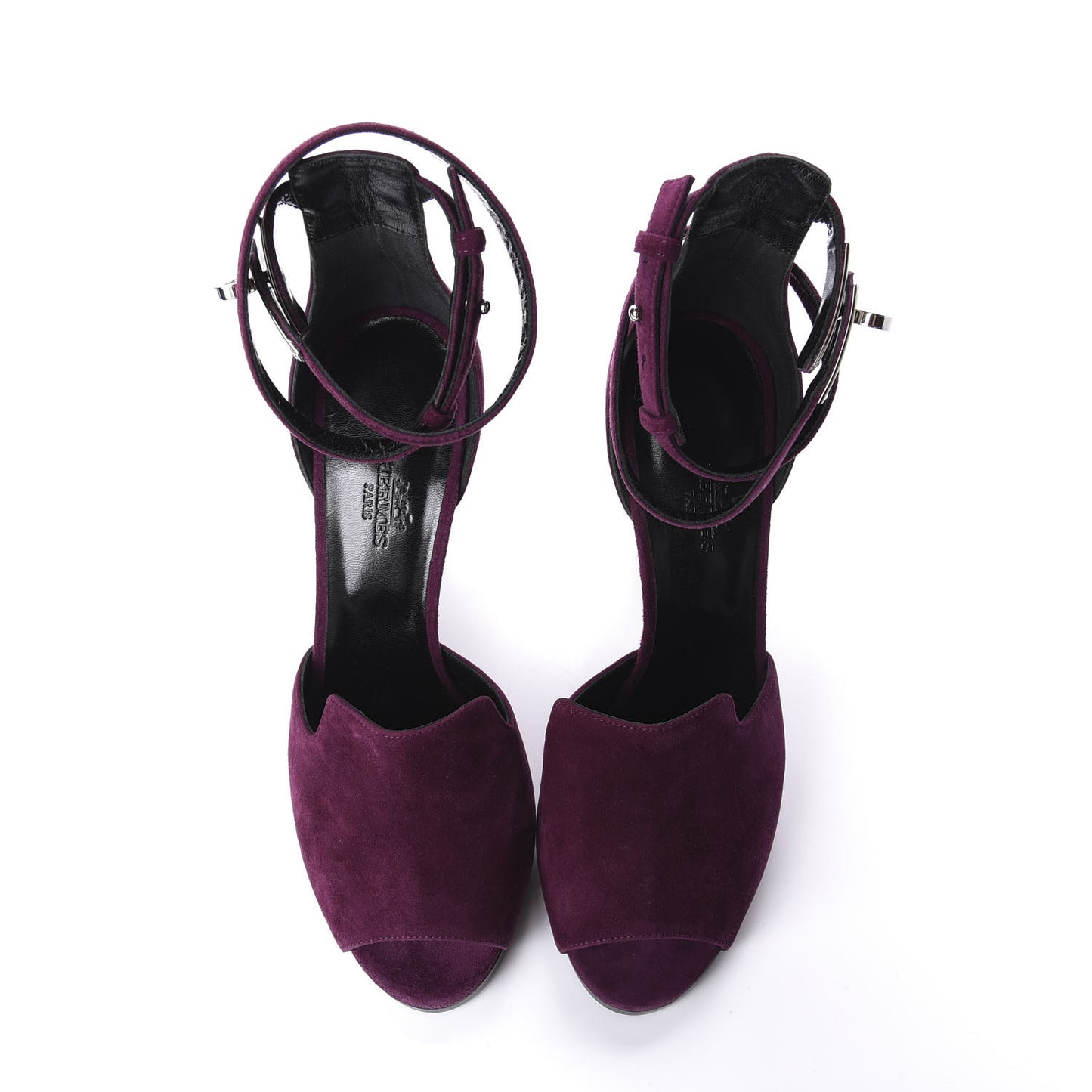 Suede Goatskin Nina Sandals 38 Lie De vin