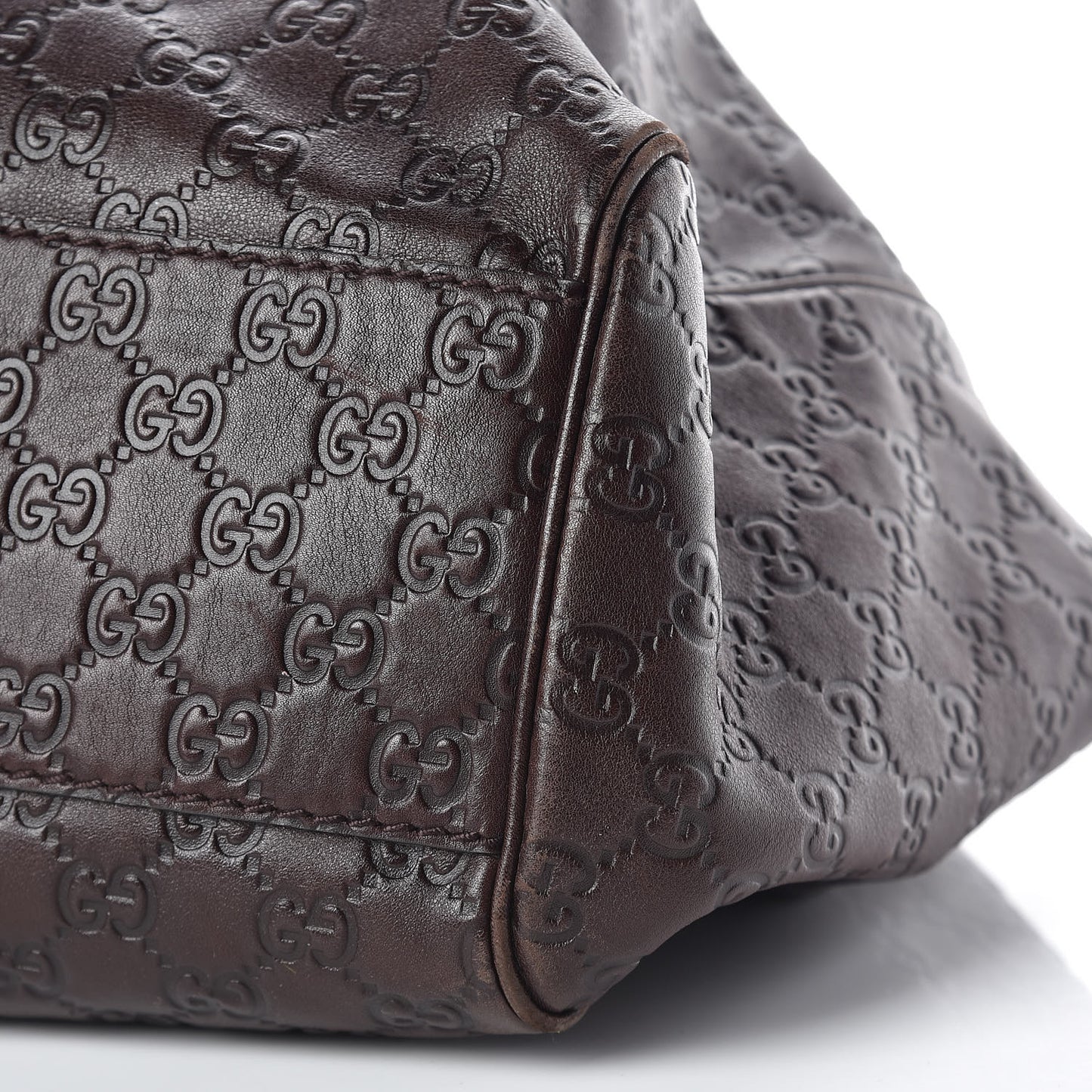 Guccissima Signature Large Sukey Tote Chocolate
