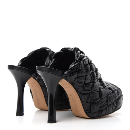 Bottega Veneta Shiny Nappa Intrecciato The Bold 105 Mules 38 Black 4 of 7