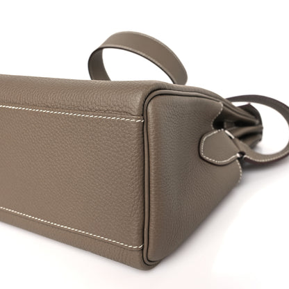 Hermes Togo Kelly Messenger Etoupe 9 of 9