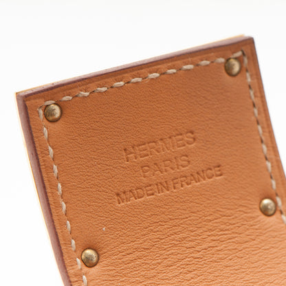 Hermes Epsom Kelly Dog Bracelet Orange 5 of 7