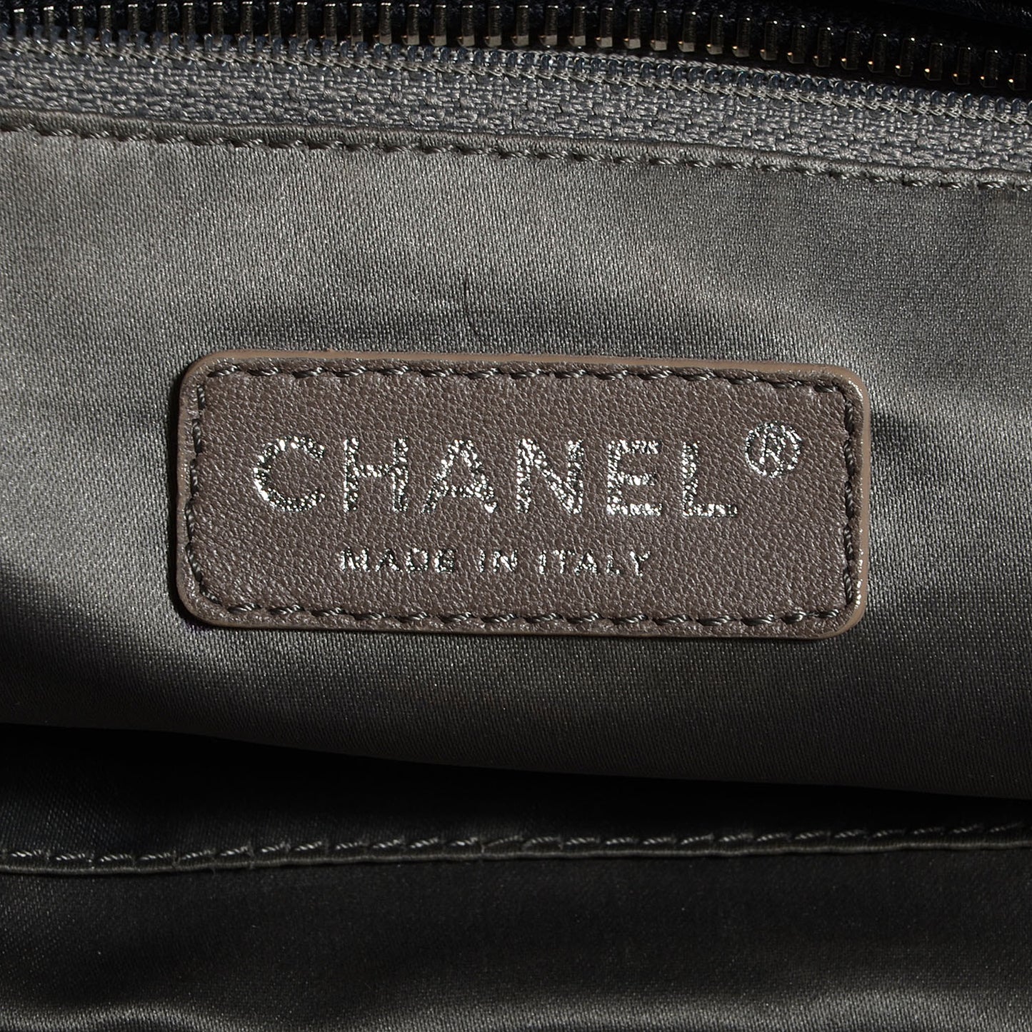Lambskin Quilted East West Sharpei Tote Black