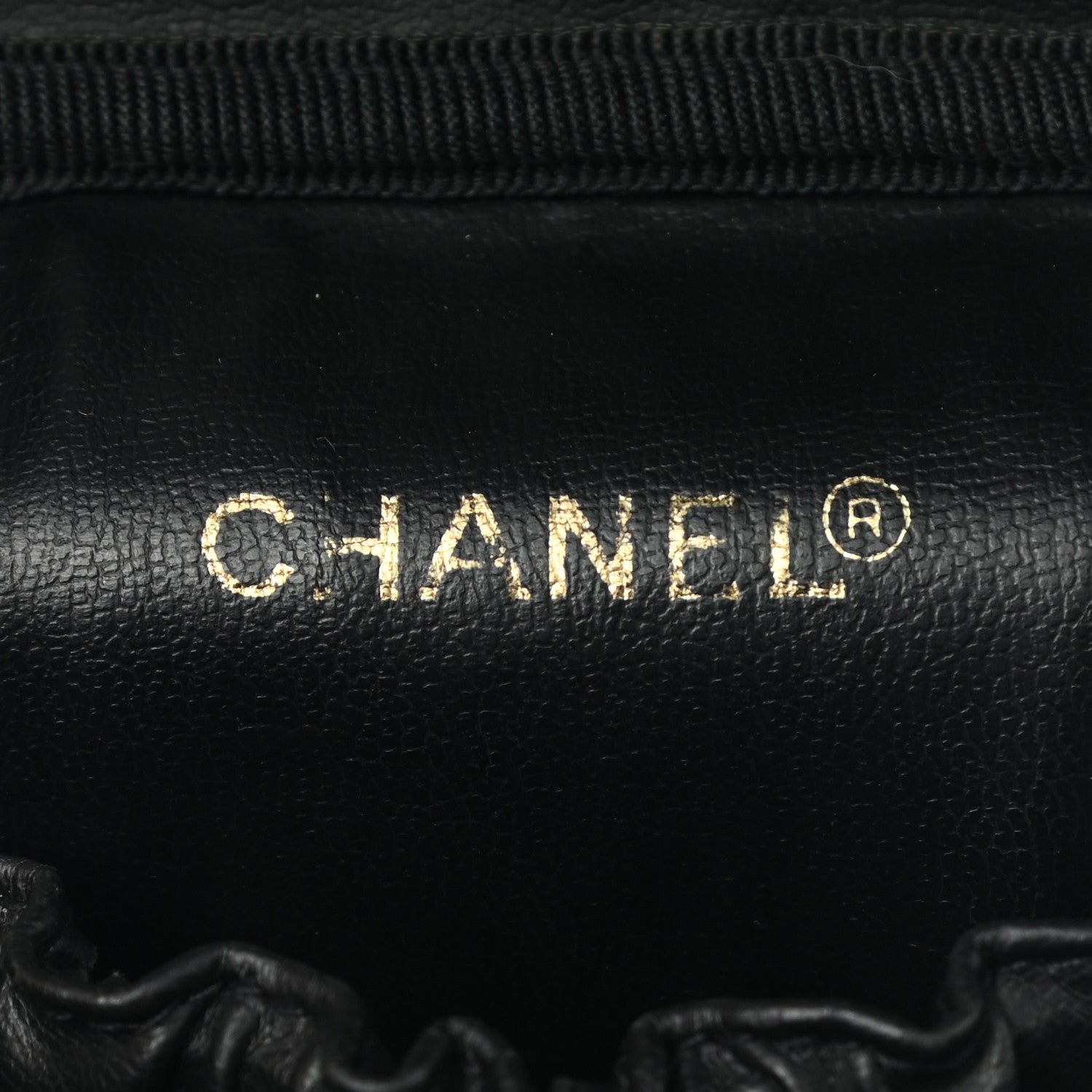 Chanel Lambskin Vanity Cosmetic Case Black 6 of 7
