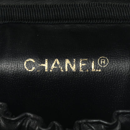 Chanel Lambskin Vanity Cosmetic Case Black 6 of 7