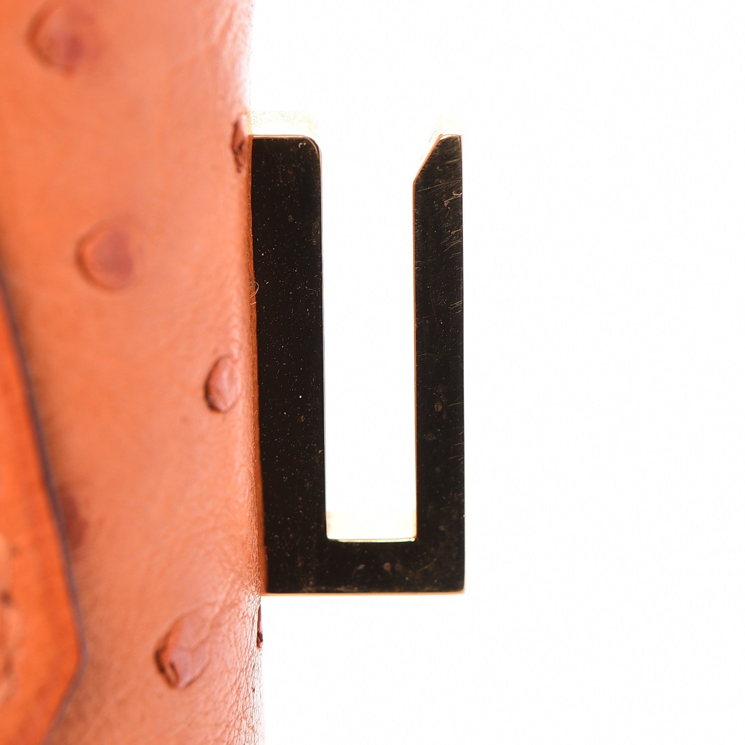 Hermes Ostrich Birkin 30 Orange 22 of 33