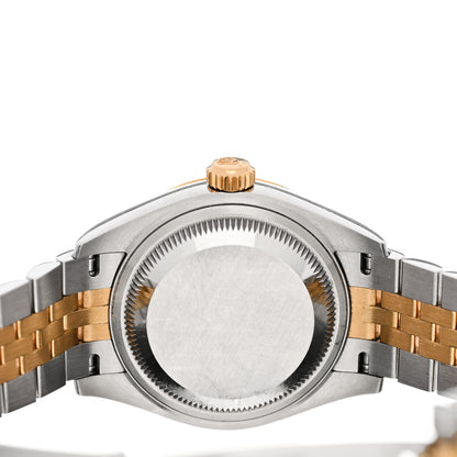 Rolex Stainless Steel 18K Yellow Gold Diamond 28mm Oyster Perpetual Datejust Watch Champagne 279173 4 of 5