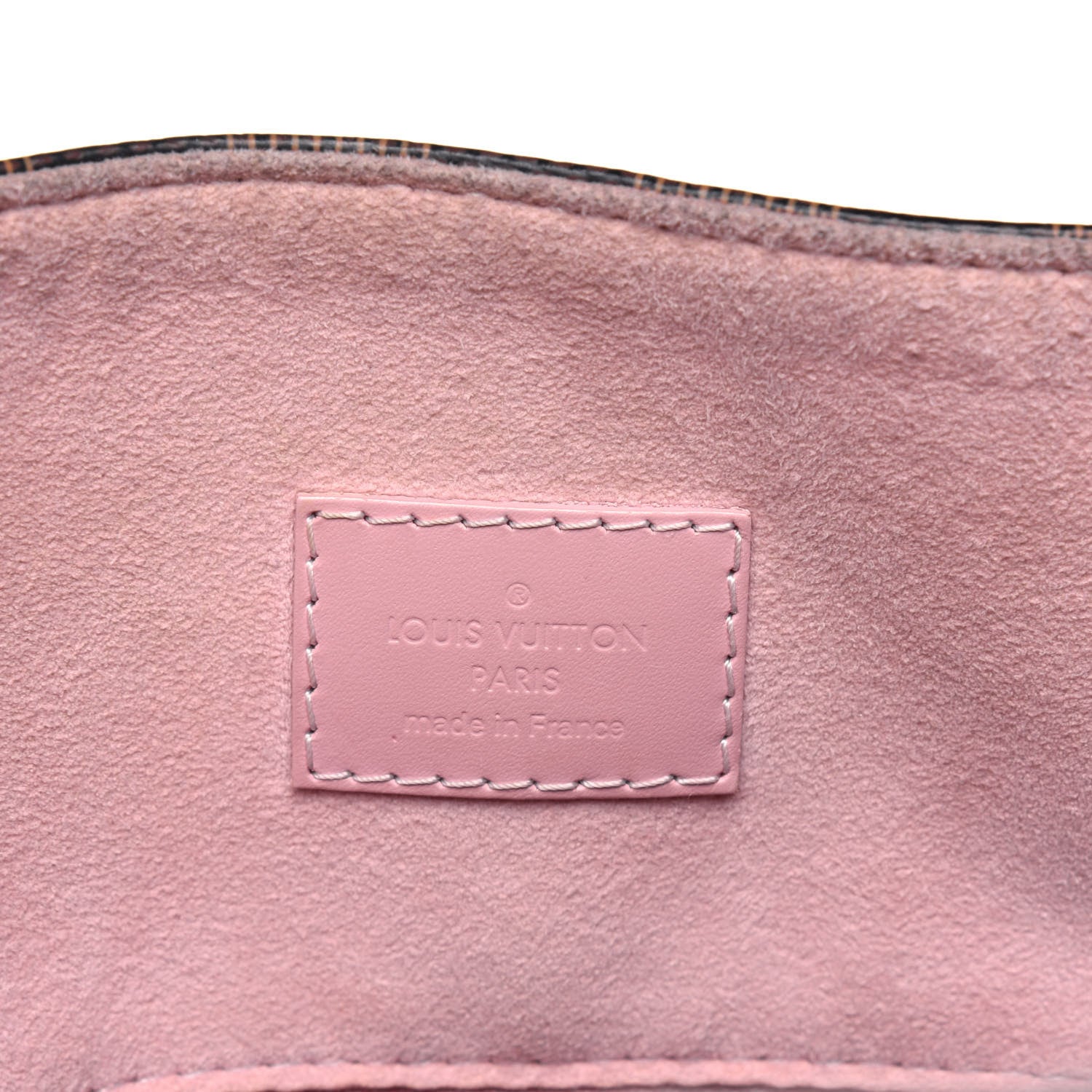 Louis Vuitton Damier Ebene Caissa Hobo Rose Ballerine 6 of 19