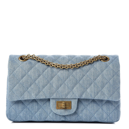 Chanel Denim Quilted 2.55 Reissue 225 Flap Light Blue 1 of 10