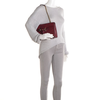 Gucci Soft Guccissima Medium Emily Chain Shoulder Bag Classic Ruby 2 of 9