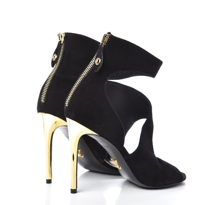 Louis Vuitton Suede Disclosure Sandals 35 Black 4 of 8
