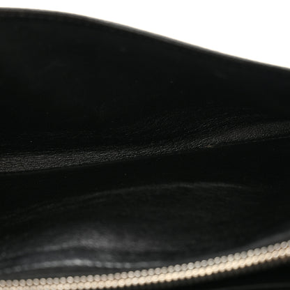 Prada Saffiano Vernice Crystal Studded Flap Wallet Black 5 of 14