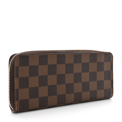 Louis Vuitton Damier Ebene Clemence Wallet Rose Ballerine 3 of 24