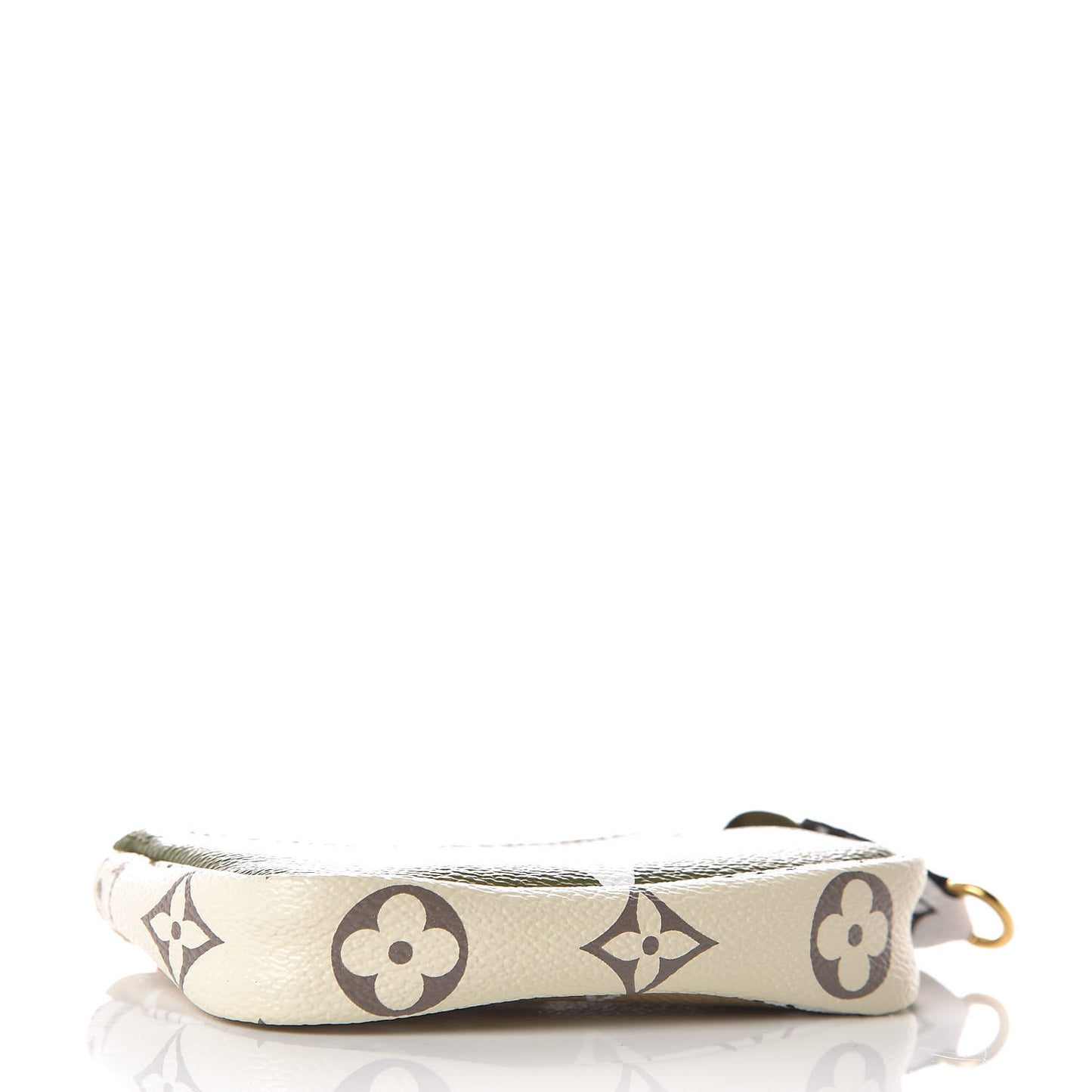 Monogram Giant Micro Pochette Accessories Kaki White