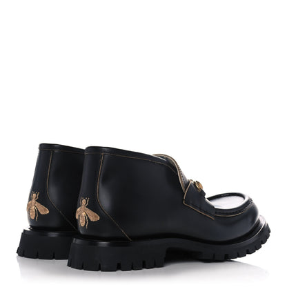 Gucci Cordovan Lux Mens Harald Horsebit Ankle Boots 8 Black 8 of 27