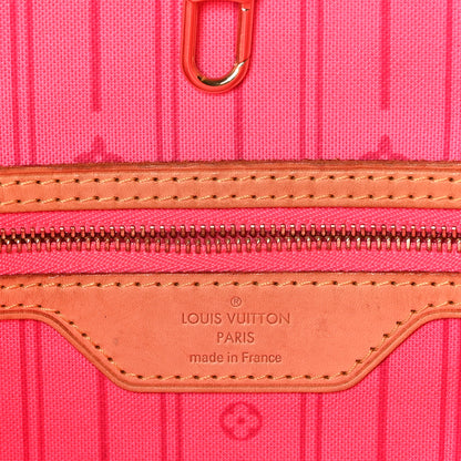 Louis Vuitton Monogram Roses Neverfull MM 6 of 9