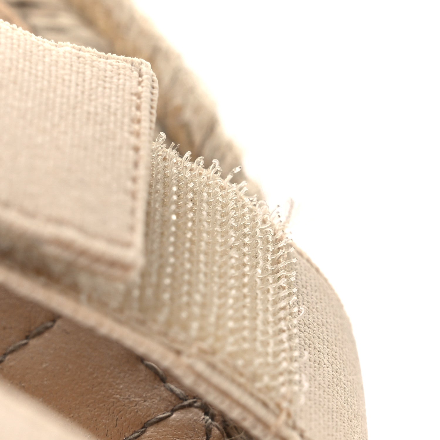 Chanel Stretch Fabric Lambskin CC Flat Sandals 39 Beige 11 of 12