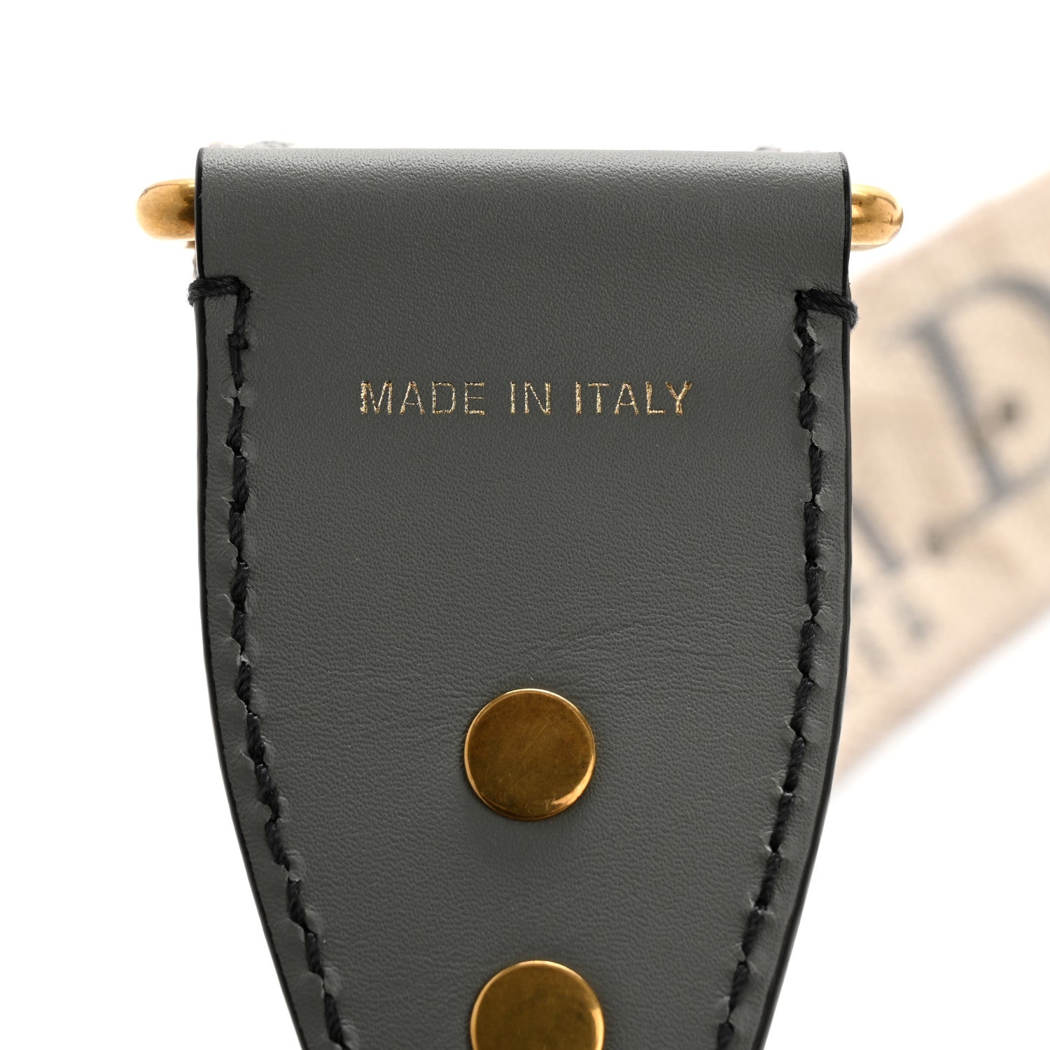 Christian Dior Oblique Studded Shoulder Strap Gris Multicolor 5 of 8