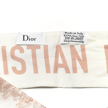 Christian Dior Silk ABCDior D Danse Mitzah Scarf Pink 3 of 3