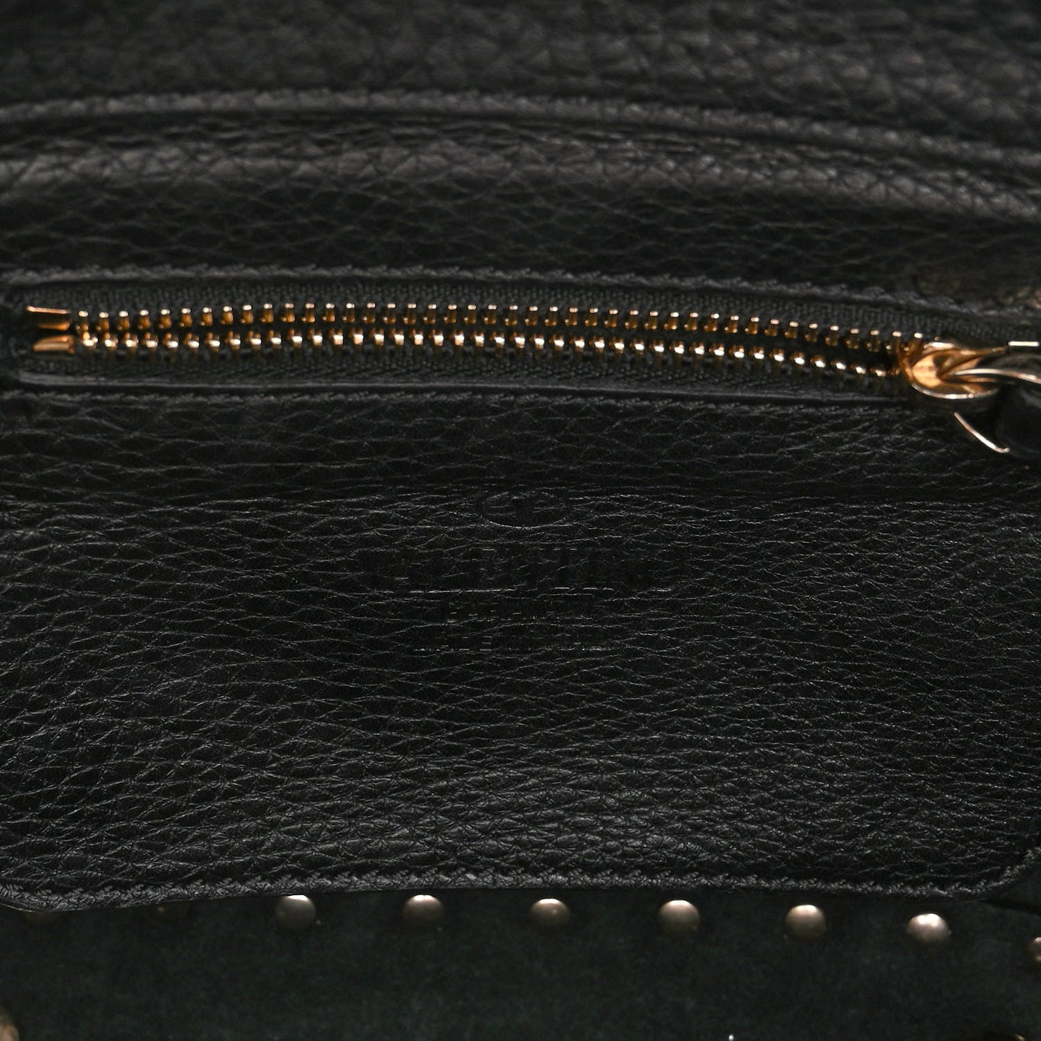 Valentino Garavani Pebbled Calfskin Mini Rockstud Tote Black 6 of 9